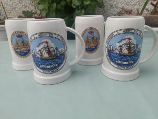 4 Bicchieri di birra della Marina Militare Spagnola