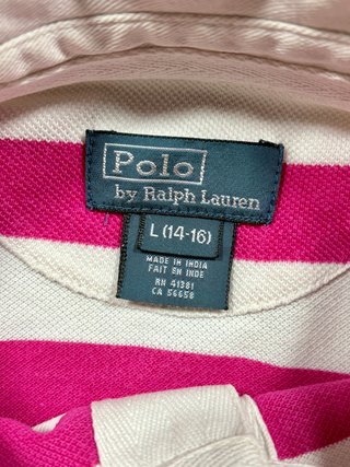 Polo Ralph Lauren rayas rosa mujer S/M