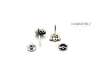 pendientes oro 18k con piedra con circonita