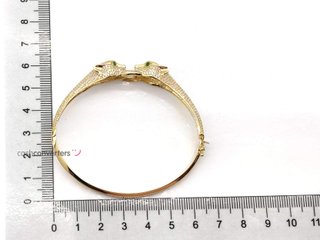 pulsera oro 18k con piedra con circonita
