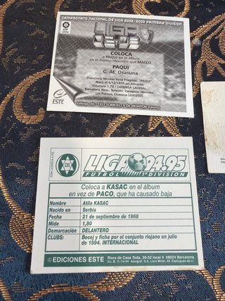 Cromo Futbol Atila Kasac Logroñés