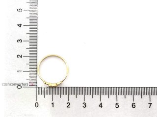 alianza oro 18k con piedra con circonita