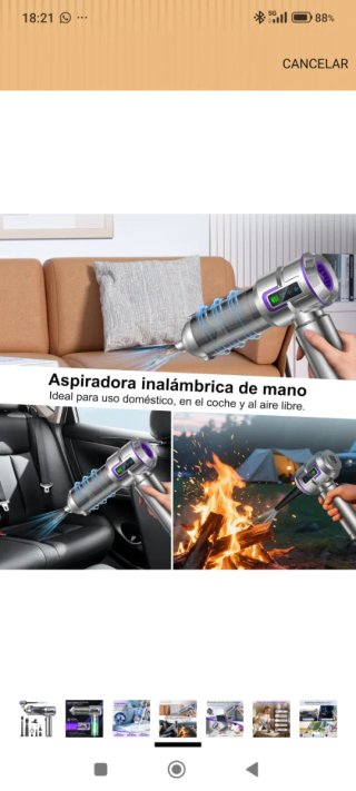Aspirador de mano USB potente nuevo a estrenar