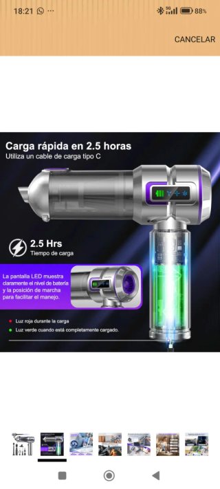 Aspirador de mano USB potente nuevo a estrenar