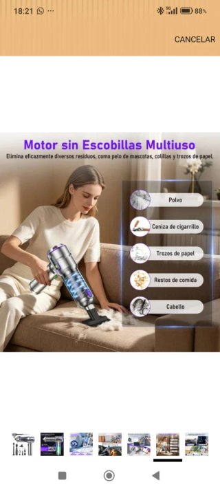 Aspirador de mano USB potente nuevo a estrenar