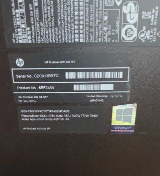 HP Prodesk 400 G6 PC Sobremesa