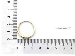 sortija oro 18k con piedra con circonita