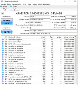 Disco Duro SSD Kingston 240GB