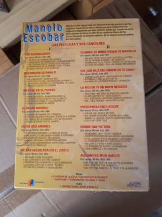 Colección DVD Manolo Escobar 12 Discos