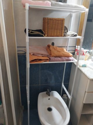 Mueble Estantería Baño Blanco