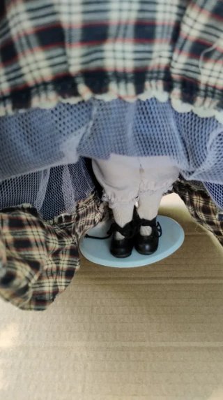 Muñeca de porcelana vintage