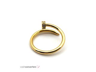 anillo oro 18k con circonita