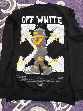 Felpa Off-White nera taglia S