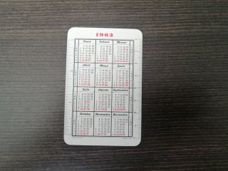 Calendarios bolsillo Coca-Cola años 60