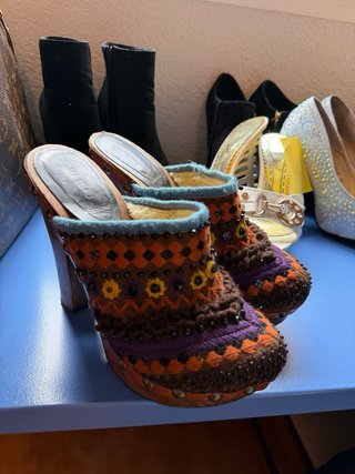 Zuecos Miu Miu Multicolor
