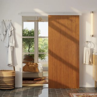 Puerta Corredera Madera 90x210cm + Herrajes