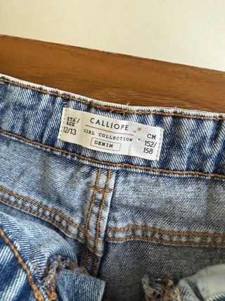 Jeans ragazza strappati con patch 12/13 anni