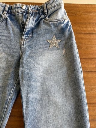 Jeans ragazza strappati con patch 12/13 anni