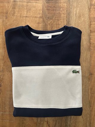 Sudadera Lacoste Azul y Blanca