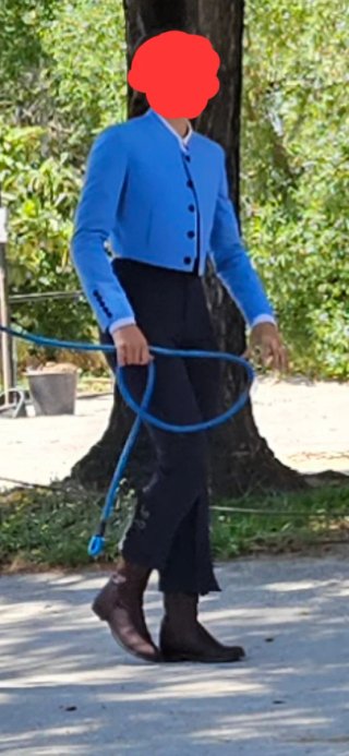 Traje de corto equino Talla 14 azul