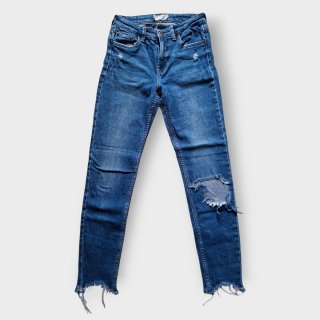 Pantalón Vaquero Mujer Azul Roto
