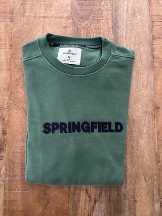 Sudadera Springfield Verde Talla M