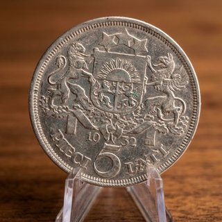 Colección Plata 5 Lati Letonia (1929 • 1931 ,1932)