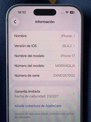 iPhone 17 256GB Morado Nuevo