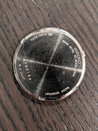 Fondello Orologio Seiko Base Metal St. Steel