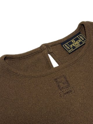 Vintage Fendi Jeans long-sleeve brown