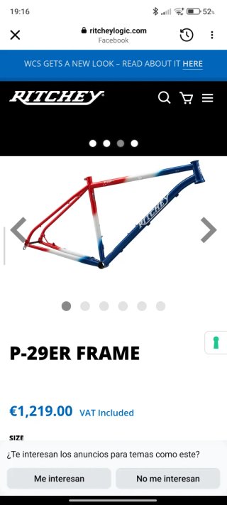 Bicicleta RITCHEY SWISSCROSS DISC GRAVEL/CARRETERA