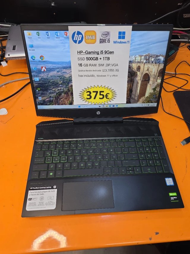 HP Gaming 15 9Gen i5 500GB SSD + 1TB