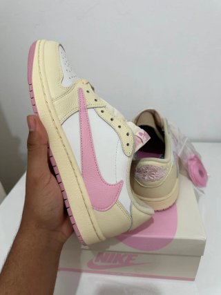 Jordan 1 Low x Travis Scott Beige/Rosa Talla 42