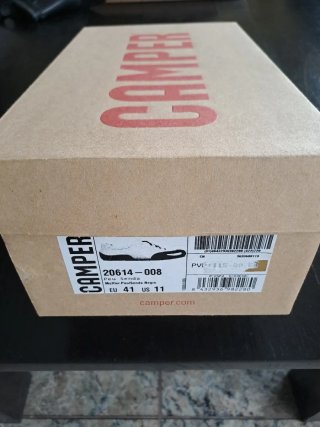 Zapatillas Camper Piel Beige y Negra