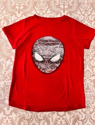 Lote 3 camisetas Batman y Spiderman 14 años