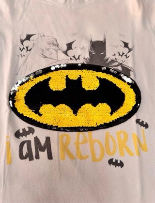 Lote 3 camisetas Batman y Spiderman 14 años