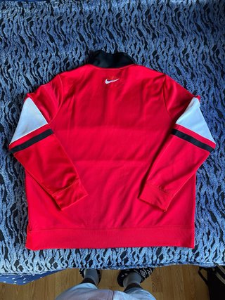 Sudadera Nike Air media cremallera roja
