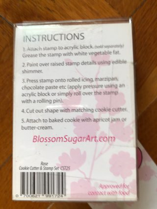 Cortador de Galletas Rosa Blossom  acero. 5 unides