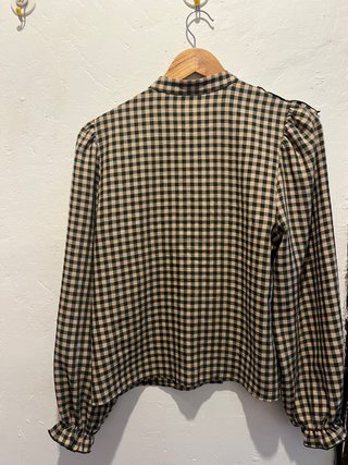 Camisa Zara cuadros volantes