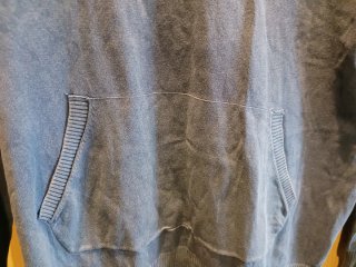 Jersey fino chico SPERA MEN azul, con Capucha