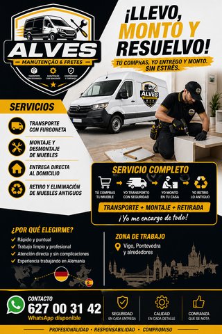Transporte y montaje de muebles