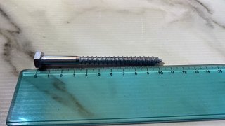 Viti Tirafondo Zincate 8x100mm - 100 Pezzi