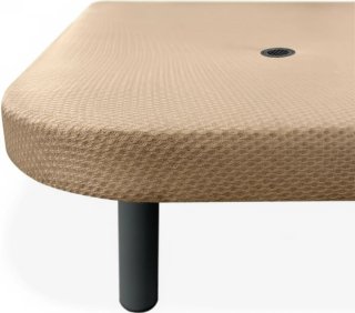 Base tapizada beige con patas