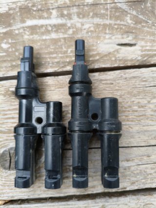 Conector solar doble MC4