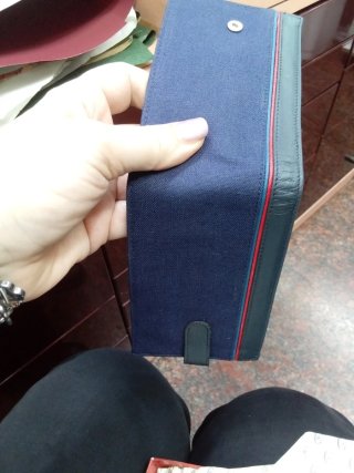 Portafoglio uomo vintage Cerruti blu