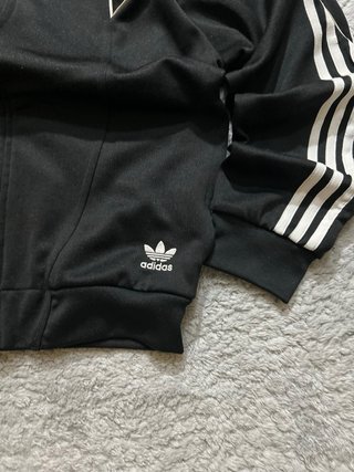 Adidas Originals Black Track Jacket Three Stripes