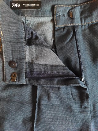 Pantalón Zara Talla S Indigo