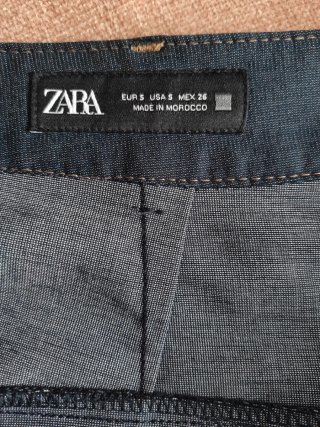 Pantalón Zara Talla S Indigo