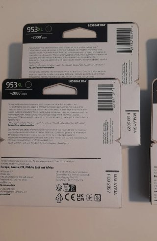 Cartuchos Tinta HP 953XL sin abrir