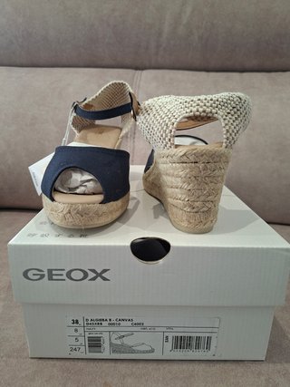 T38 Sandalias cuña Geox nuevas azul